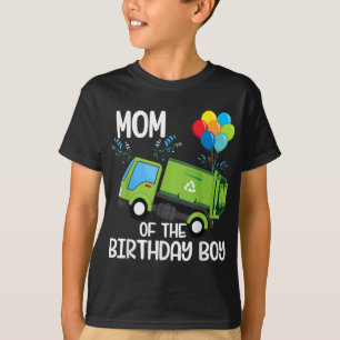 T-shirt Maman De L'Anniversaire Garbage Truck Birthday Par