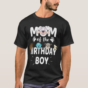 T-shirt Maman De L'Anniversaire Garçon Amoureux des chiens