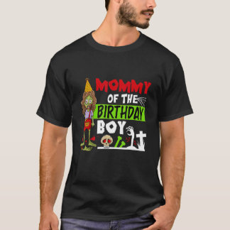 T-shirt Maman De L'Anniversaire Garçon Cute Zombie Enfants