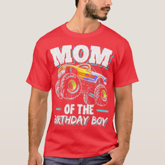 T-shirt Maman de l'anniversaire garçon Monster Camion