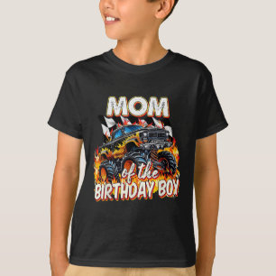 T-shirt Maman De L'Anniversaire Garçon Monster Camion Anni