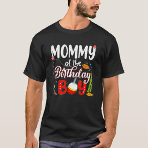 T-shirt Maman De L'Anniversaire Garçon Pêche Famille Corre