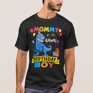 T-shirt Maman de l'Anniversaire Garçon T Chemise Dinosaure
