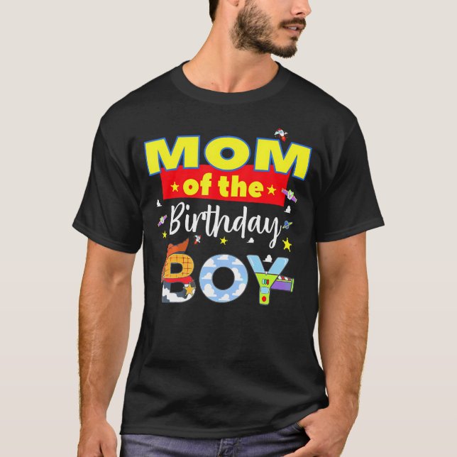 T-shirt Maman De L'Anniversaire Jouet Jouet Famille Jouet  (Devant)