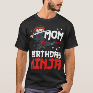 T-shirt Maman de l'anniversaire Ninja Mommy Party Meilleur