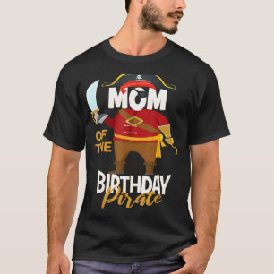 T-shirt Maman De L'Anniversaire Pirate Boys Treasure Map P