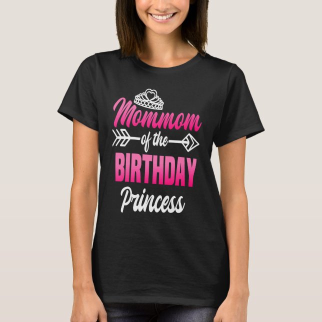 T-shirt Maman de l'anniversaire Princess Party Anniversair (Devant)