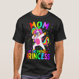 T-shirt Maman De L'Anniversaire Princesse Fille Dabbing Un