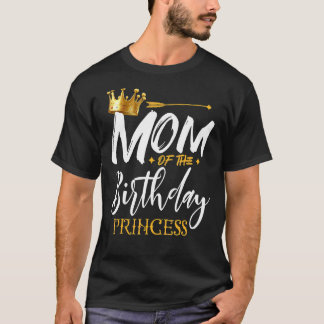 T-shirt Maman De L'Anniversaire Princesse Mama Maman Grand