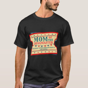 T-shirt Maman De L'Anniversaire Ringmaster Enfants Circus