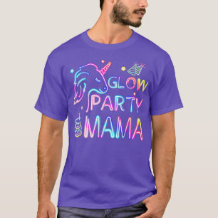 T-shirt Maman De L'Anniversaire Unicorn Girl Matching Fami