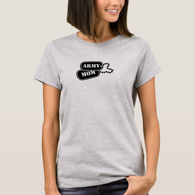 T-shirt maman de l'armée (Devant)