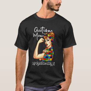 T-shirt Maman de l'autisme féminin Journee ininterrompue d