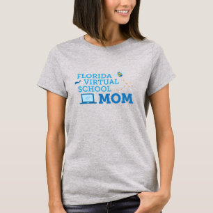 T-shirt maman de l'école virtuelle de Floride (gri