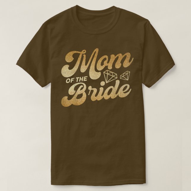 T-shirt Maman De L'Épouse Mère De L'Épouse Mère Mariée (Design devant)