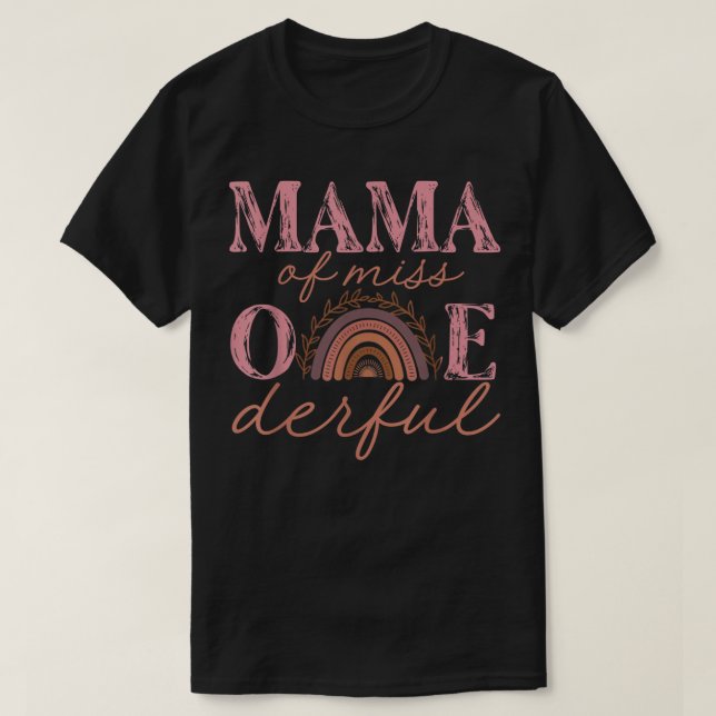 T-shirt Maman de Little Miss Onederful Shirt 1er Anniversa (Design devant)