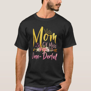 T-shirt Maman de Miss Onederful 1er Anniversaire Premier O