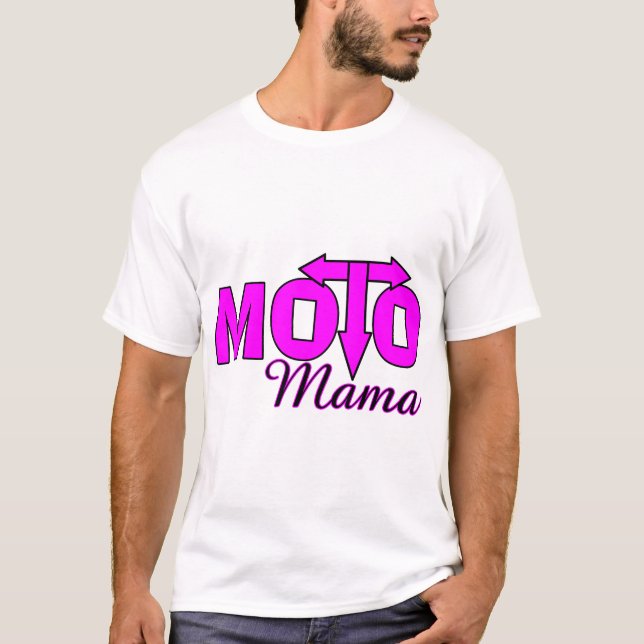 T-shirt Maman de Moto (Devant)