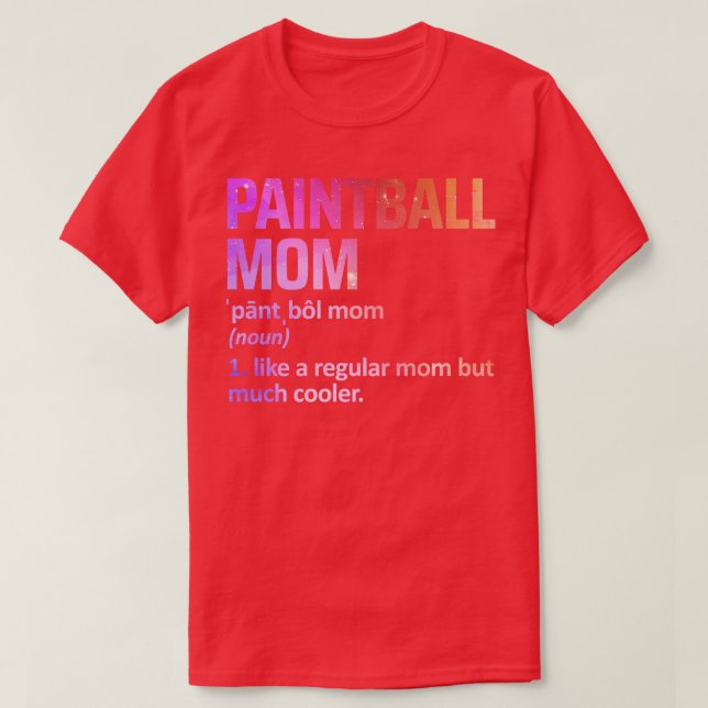 T-shirt maman de paintball (Design devant)