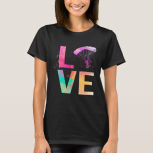 T-shirt Maman de parachutisme colorée Parachutisme