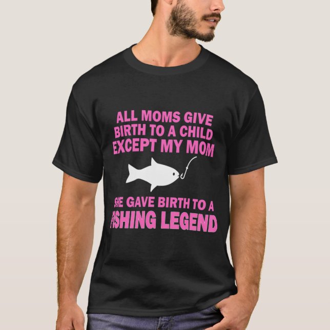 T-shirt Maman de pêche à San Diego (Devant)