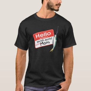 T-shirt Maman de pêche bonjour