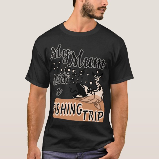 T-shirt Maman de pêche d'Apalachicola (Devant)
