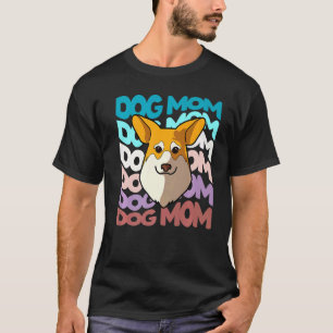 T-shirt Maman de Pembroke Corgi Rétro Vintage Chien Maman