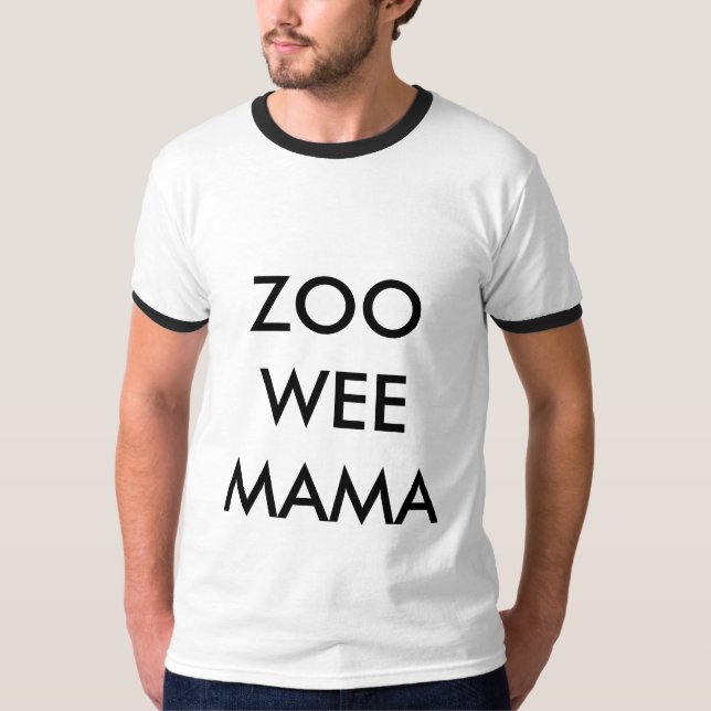 T-shirt Maman de peu de zoo (Devant)