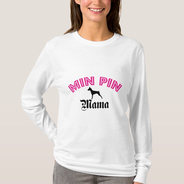 T-shirt Maman de Pinscher miniature (Devant)