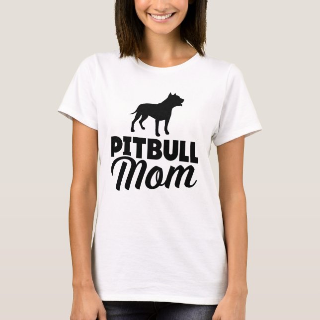 T-shirt Maman de Pitbull (Devant)