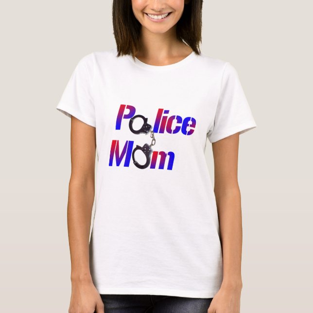 T-shirt Maman de police (Devant)