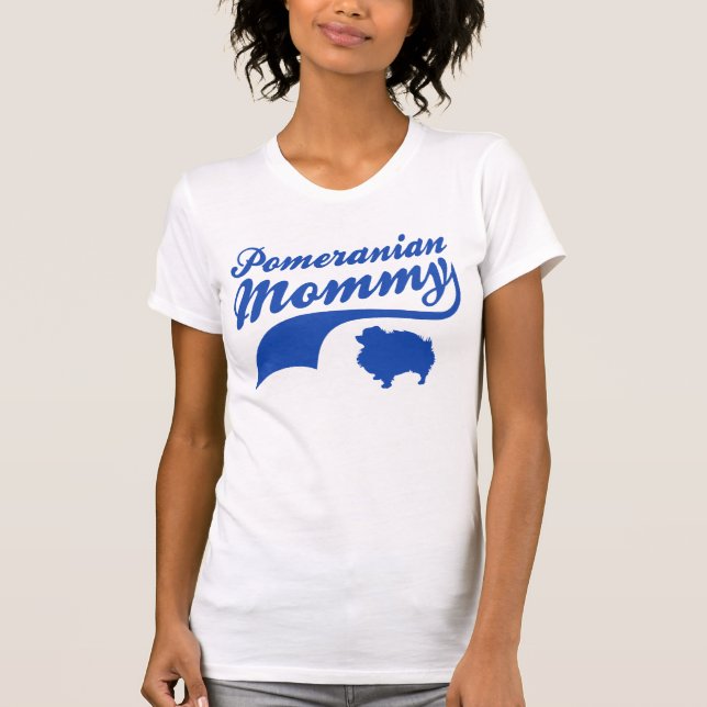 T-shirt Maman de Pomeranian (Devant)