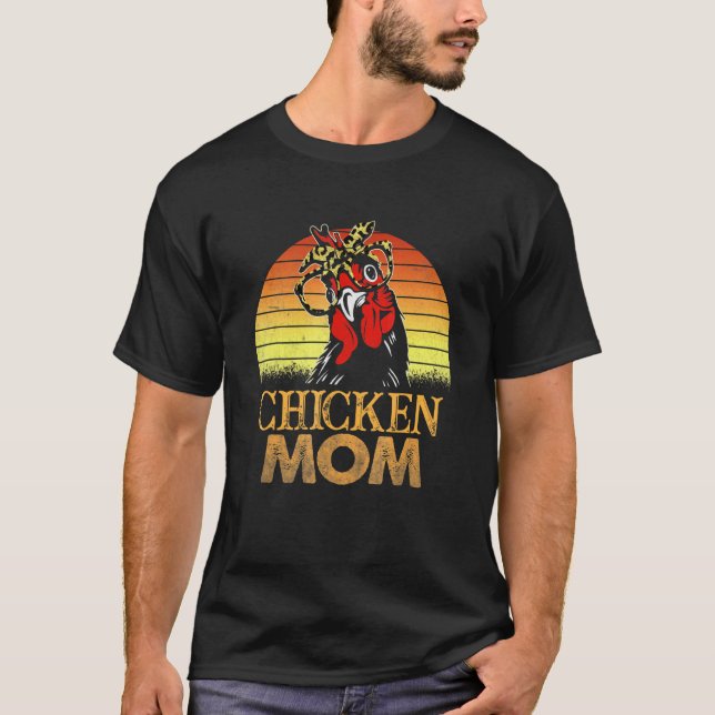 T-shirt Maman de poulet vintage (Devant)