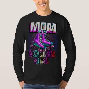 T-shirt Maman De Roller Girl Roller Patinage Anniversaire