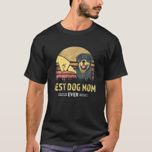 T-shirt Maman de Rottweiler la plus mignonne et la meilleu