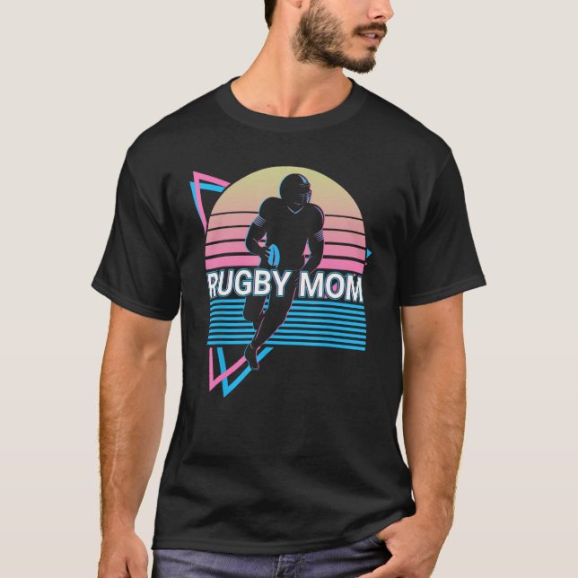 T-shirt Maman de rugby (Devant)
