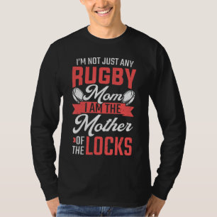 T-shirt Maman De Rugby Mère Du Joueur De Rugby Locks