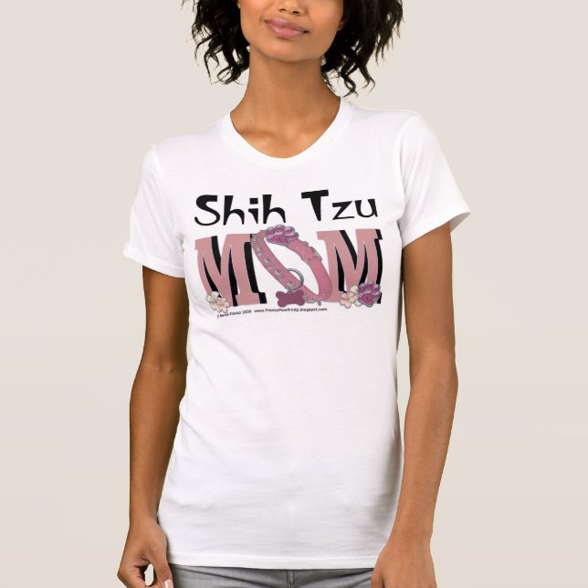 T-shirt MAMAN de Shih Tzu (Devant)