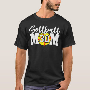 T-shirt Maman de softball #30