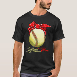 T-shirt Maman de softball Femmes Lanceuse Receveuse Filles
