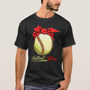 T-shirt Maman de softball Femmes Lanceuse Receveuse Filles