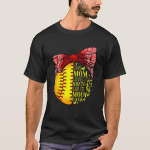 T-shirt Maman de softball Femmes Lanceuse Receveuse Filles