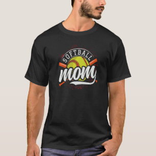 T-shirt Maman de softball Joueuse Fête des Mères Maman Mam