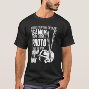 T-shirt Maman de softball Lanceuse Receveuse Batteuse Soft