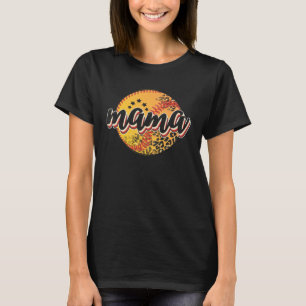 T-shirt Maman de softball pour la fête des mères Léopard m