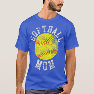 T-shirt Maman de softball vintage