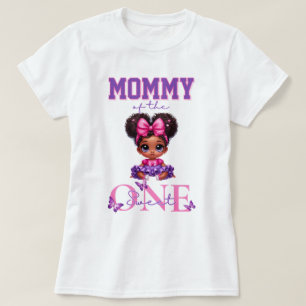 T-shirt Maman de Sweet ONE Afro Baby Girl 1er anniversaire