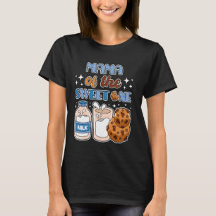 T-shirt Maman de Sweet One Cookies and Milk 1er Anniversai