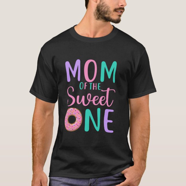 T-shirt Maman de Sweet one Mère 1er anniversaire Fille Don (Devant)